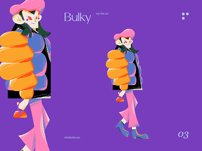 Bulky bulky character design illustration illustration art illustration digital inktober2020