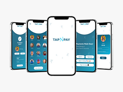 tapNpay - 10 secs payment adobexd app branding flat graphic design icon logo ui ux web