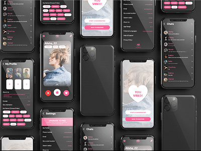 Our Genre- First of its kind movie-match dating app! adobexd branding dating app graphic design logo product design typography ui ux
