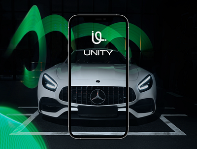 UNITY - Carsharing aggregator app car design icon logo ui ux