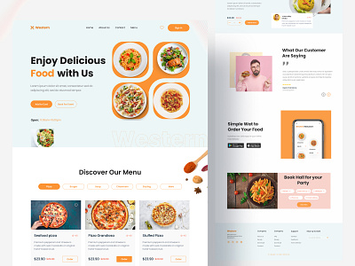 Restaurant Web Landing page Design