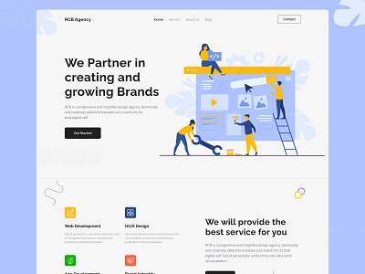 Digital Agency agency build website design agency digital agency dribbble best shot homepage illus illustration illustration design landing page make website rupakchakraborty rupakdesign uiux web web design website website builder website design website header