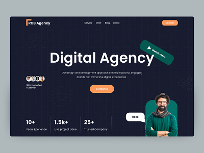 Digital Agency Website Header agency website best designer build website company digital agency digital agency website digital marketing dribbble best shot header homepage landingpage marketing agency rupak chakraborty rupak design uiux web web design website website builder website design