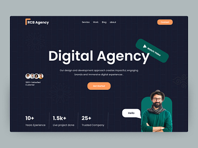Digital Agency Website Header