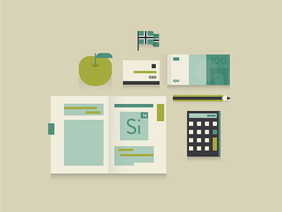 Infographics #1 apple book company desk editorial infographics money startup student