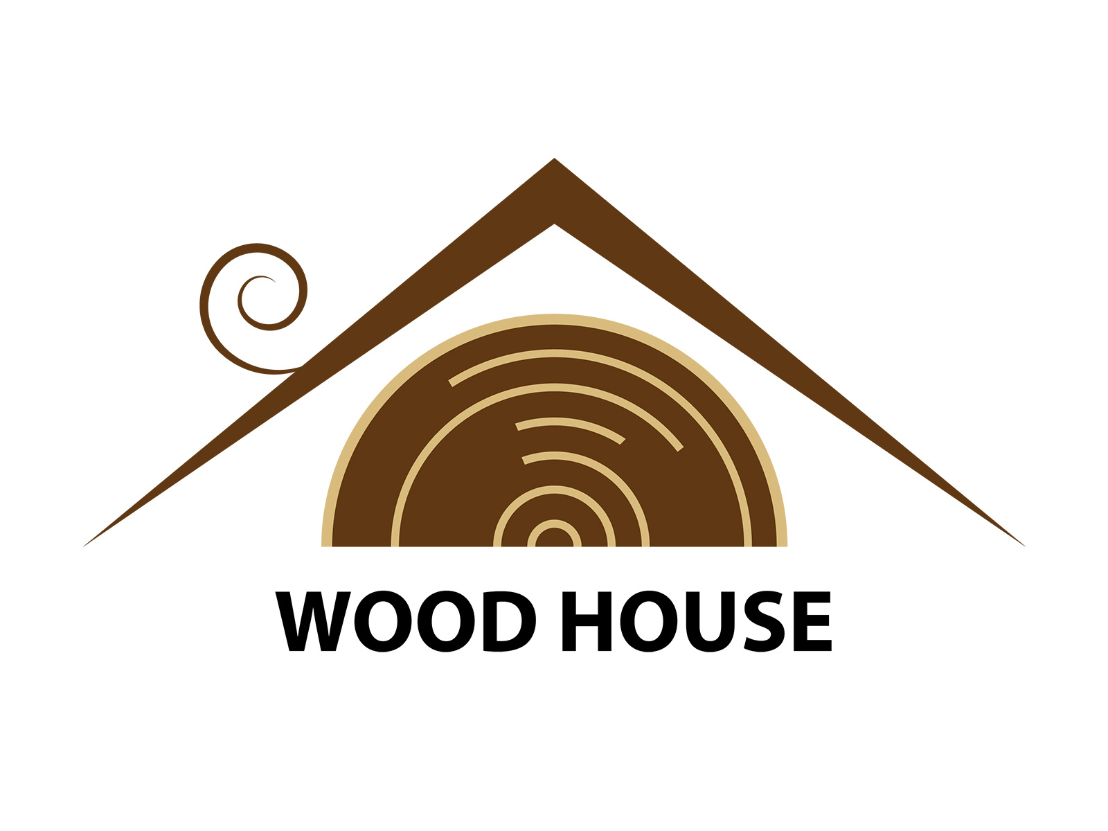 WOOD HOUSE LOGO by Affin candra on Dribbble