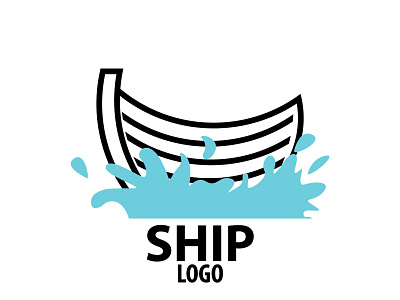 SHIP WAVE logo brand identity branding and identity branding concept economical logo identity modern logo modern logo design professional logo ship logo unique logo wave wave logo