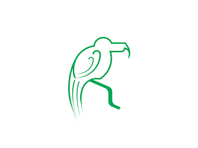 THE PARROT abstract design abstract logo bird bird logo branding concept economical logo identity illustration line art lineart mono line natural logo professional logo