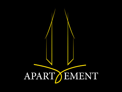 APARTEMENT LOGO abstract design abstract logo branding and identity branding concept economical logo line art lineart luxurious luxury luxury brand luxury design luxury logo minimalist logo professional logo