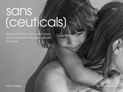 Sansceuticals E-COMMERCE WEBDESIGN CONCEPT