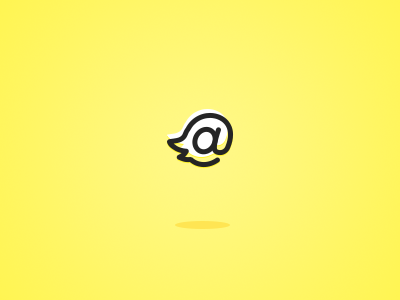 Duckie @ at symbol duck duckie logo papaki symbol