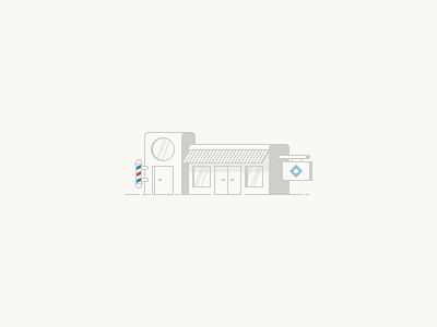 Shops buildings illustration landmark pixel places