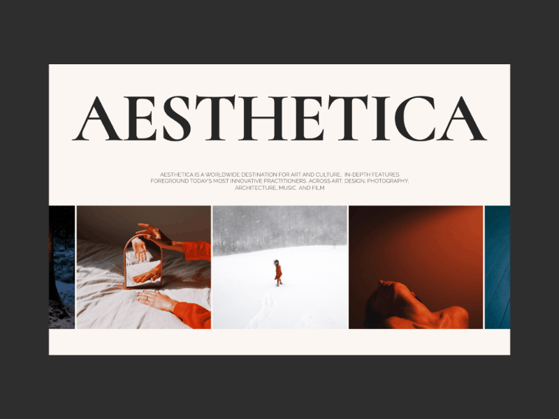 Aesthetica Magazine | website redesign aesthetica branding corporate design graphic design magazine news typography ui uiux uprock ux webdesign website