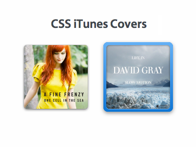 iTunes-Style Covers in CSS album app css ui