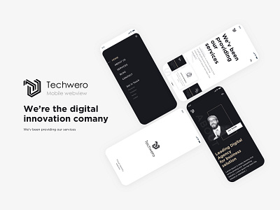 mockup mobile Techwero app design graphic design icon illustrator logo ui ux vector