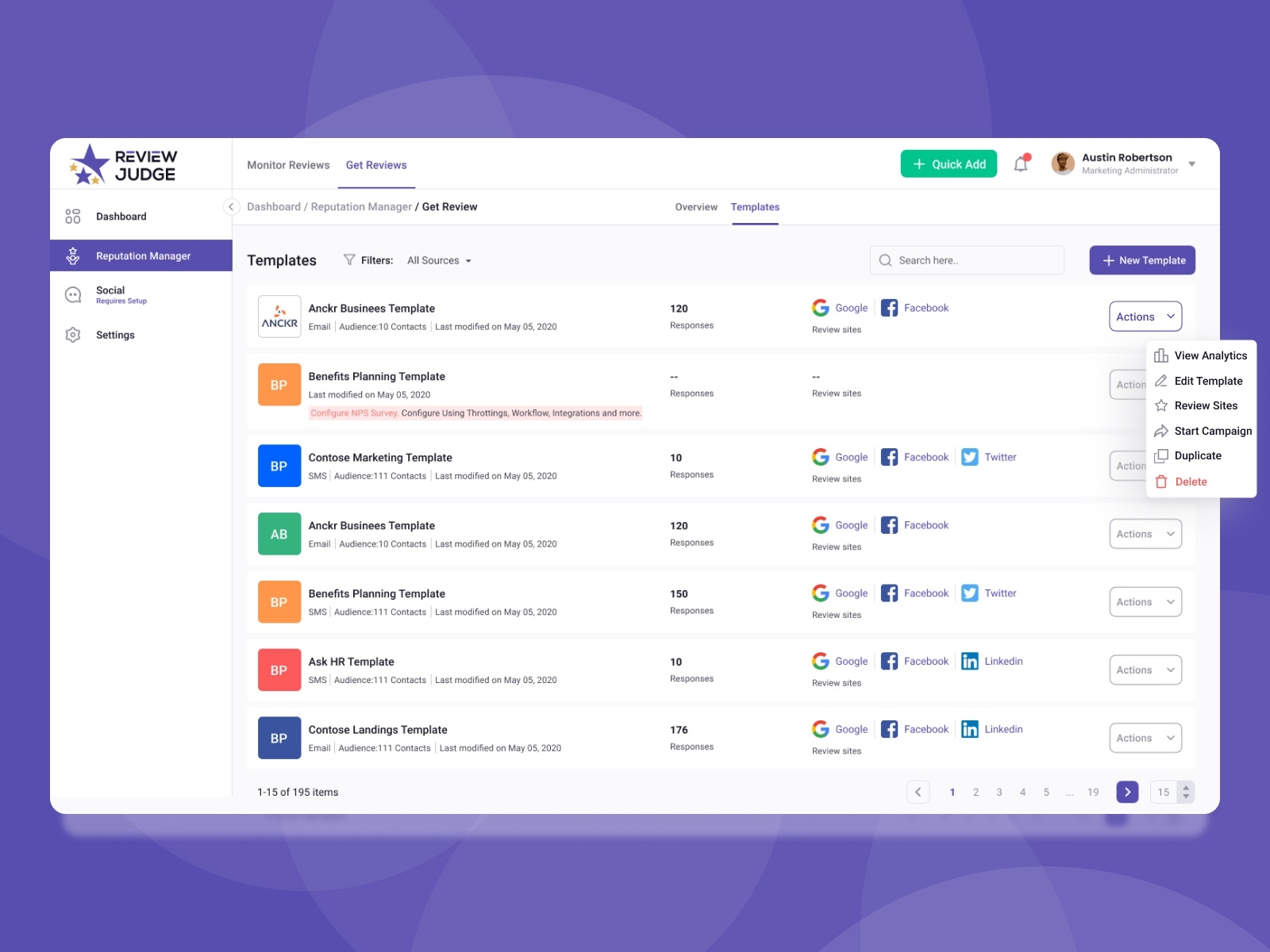 Review judge templates overview by Nafees Ahmad on Dribbble