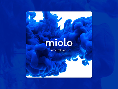 Miolo Workshop Identity behance blue branding calligraphy design identidade identity ink launching lettering logo logo design logotype pop poster project splash visual wave workshop