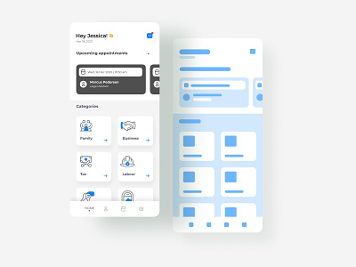 Categories page, low to high! application category iconset mobile ui uidesgin