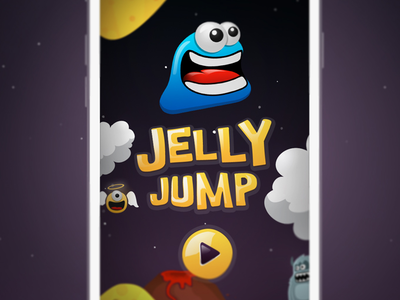 Jelly game illustration mobile