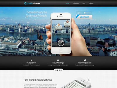 App Landing Page app iphone landing page web