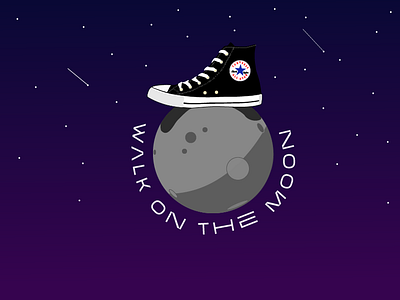 Walk On Moon adobe adobe illustrator design illustration illustrator vector