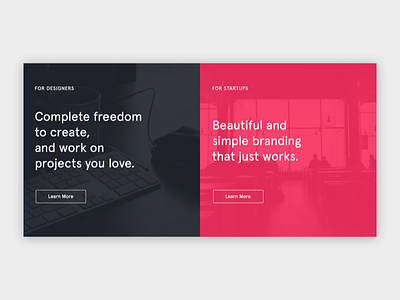 Adddapt - Header colour design digital marketplace minimal minimalistic red simple start up type typography unsplash