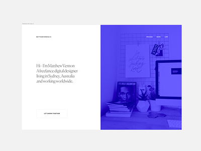 Portfolio Concept clean design desk minimal personal photo portfolio typography website