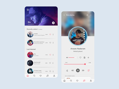 music player design mobile design mobile ui music music app ui