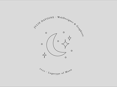 logo moon design illustration logo vector webdesign