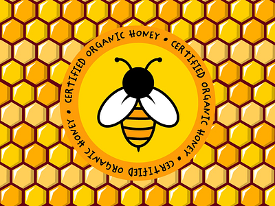 Logo Honey 🐝 honey illustrator logo logo inspiration