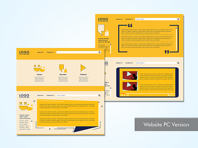 Joke UI graphic design layout ui design website concept website design
