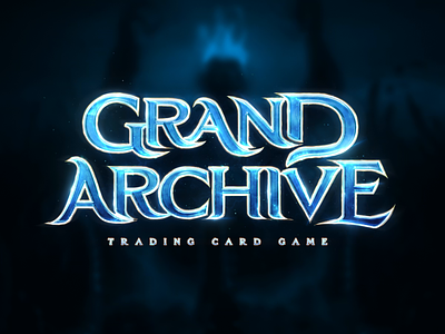 Card Game Logo - Grand Archive ⭐️💙 animated fantasy logo boardgame cardgame fantasy game gaming logo magic metin2 mmorgp muonline