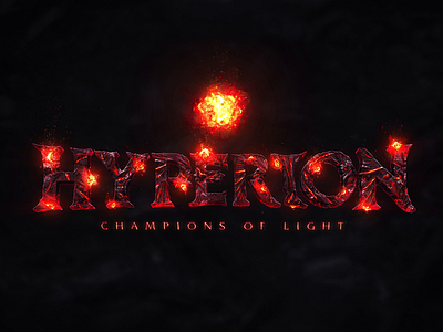 Fantasy Game Logo - Hyperion 🔥 animated fantasy logo design fantasy fire gaming logo metin2 mmorgp mobilegame molten muonline volcano