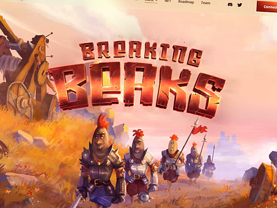 Gaming Website - Breaking Beaks 🐓 animation design fantasy game gaming graphic design illustration metin2 mmorgp motion graphics nft ui web webdesign website