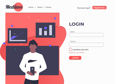 MediLove Website Login design ui web