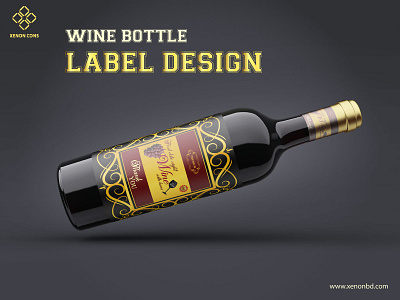 Wine bottle label design