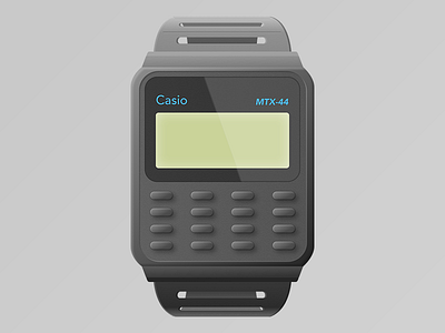 Watch (first draft) calculator casio plastic watch