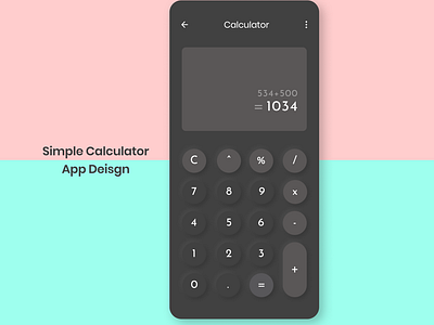 Simple Calculator UI