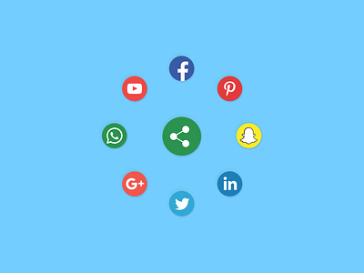 Social Share Button app dailyui dailyui010 dailyuichallenge design minimal sharebutton social social media social network socialshare ui ux web