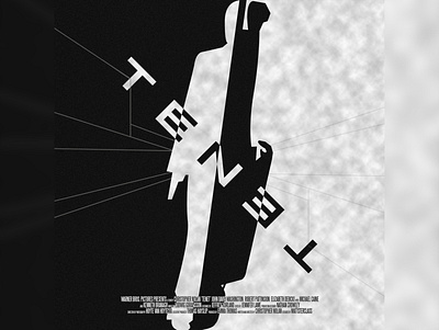 TENET Minimalist Movie Poster film graphic design mattsterclass minimalist monochromatic monochrome movie poster tenet