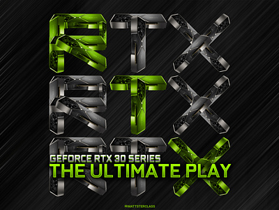 Nvidia RTX 30 Series Ad Concept 30 series 3060 3070 3080 3090 ad concept gaming graphic design gtx mattsterclass nvia pc gaming rtx typography