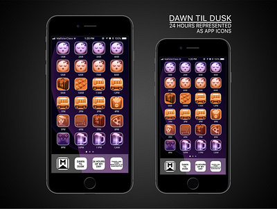 Dawn Til Dusk: University Assignment app assignment dawn til dusk graphic design icons ios iphone mattsterclass student ui university ux