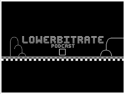 Lowerbitrate Podcast Branding 2019 branding gaming graphic design logo logo design mario mattsterclass podcast retro typography
