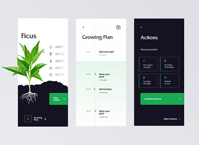 Plant App clean clean design clean ui design app plant plant app ui ui design ux ux design uxui web app