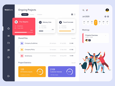 Web Platform app clean colors design illustration minimal ui ux web website