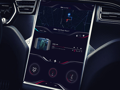 Tesla Screen UX car dashboard dashboard futuristic interface screen tesla tesla screen ui ui design ux ux design uxui