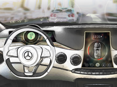 Future Automotive UI Concept auto automotive car design ui