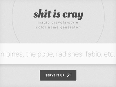 Shit is Cray code concept design live mock web wireframe