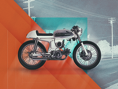 Motolinear #2 - Honda Sport 90 brand design honda hondasport90 illustration logo motorcycle motorcycles sport90