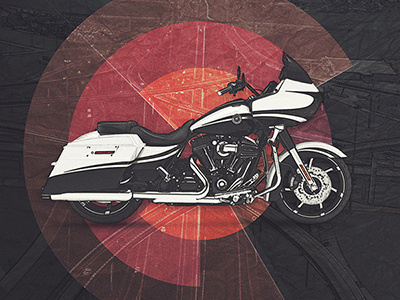 Motolinear #10 - Harley-Davidson Road Glide art design harley davidson illustration moto motoart motorcycle motorcycles photoshop road glide